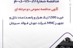 مناقصه شماره 23-05-خ-م شرکت جهان فولاد سیرجان مناقصه شماره 23-05-خ-م شرکت جهان فولاد سیرجان